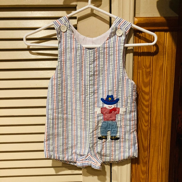 🐎Adorable Vintage Cowboy & Lasso Romper 🐎 - Picture 8 of 12